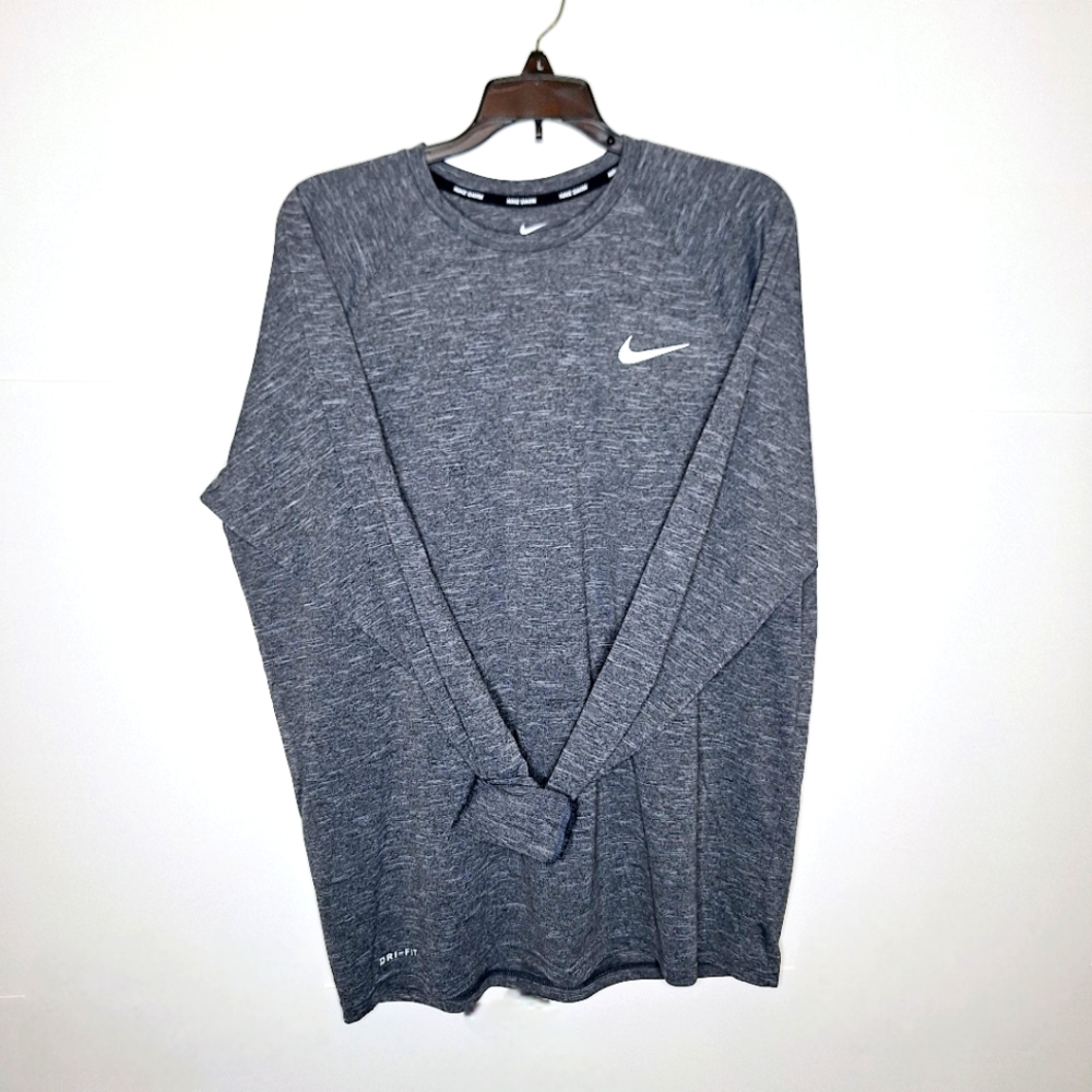 Nike swim dri-fit long sleeve pullover with UPF 40+ size large.